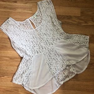 White Lace Blouse